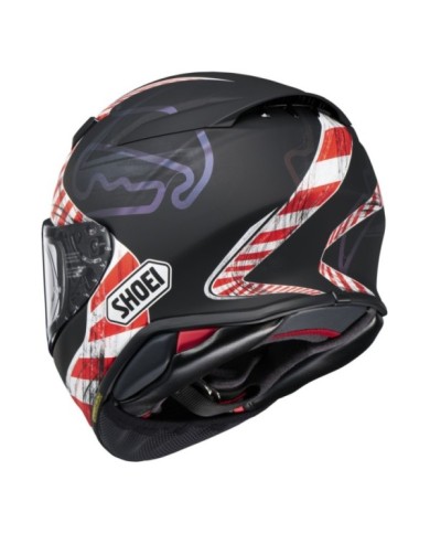 SHOEI Casque intégral NXR2 Knee Down TC-5, matt noir-rouge-blanc