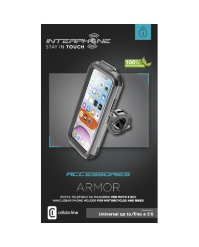 InterfonoINTERPHONE Custodia universale Armor - Custodia rigida da moto da 5,8"