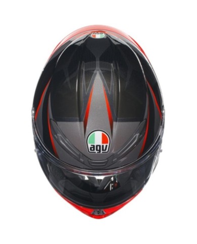 AGV Casque intégral K6 S Multi Slashcut noir-gris-rouge