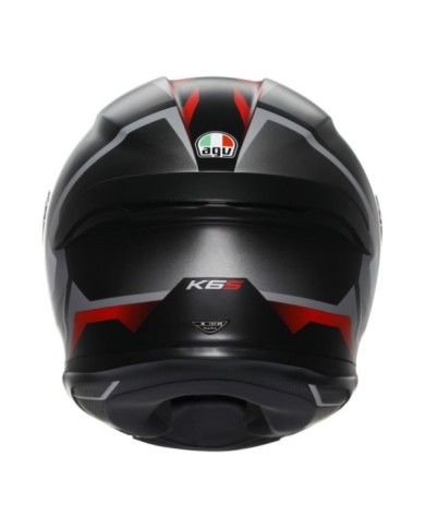 AGV Casque intégral K6 S Karve mat noir-blanc-rouge