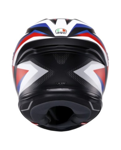 AGV Casque intégral K6 S Timewarp noir mat rouge bleu