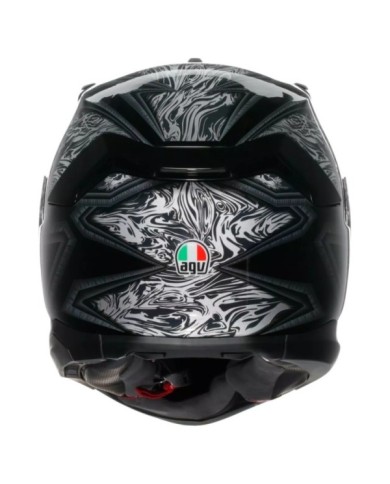 AGV Integralhelm K7 Damascus schwarz-silber