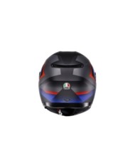 AGV Casque intégral K3 Striga noir mat bleu rouge