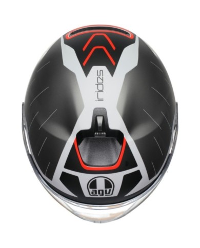 AGV Casque jet Irides Trieste noir-blanc-rouge