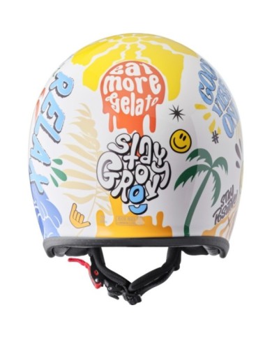 gms Jethelm Ride & Surf weiss-gelb-blau summer vibes