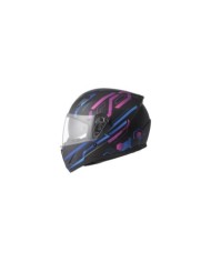 gms Casco integrale Hexago Graphic blu opaco-viola