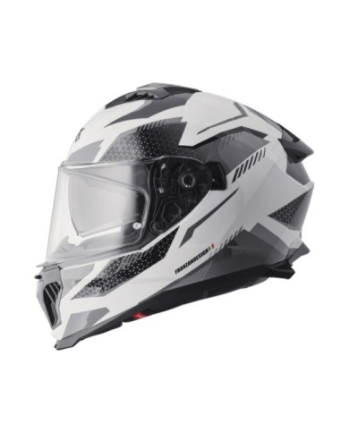gms Casco integrale Gelero bianco-grigio-grigio scuro