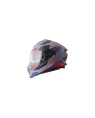 gms Casco integrale Gelero opaco grigio-blu-rosso