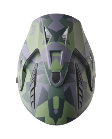 gms Casco adventure Adventus Camo opaco verde-nero mimetico