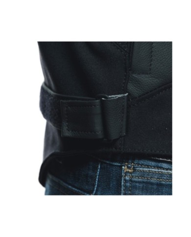 Dainese Veste en cuir Sportiva noir mat-noir