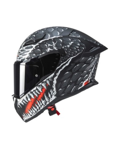 Casco integrale Caberg Drift Evo II Crok nero-antracite-rosso