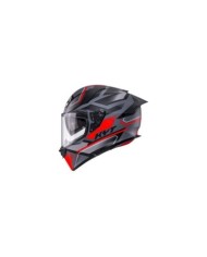 KYT Casque intégral R2R Parsec gris-rouge mat
