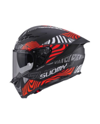 Suomy Casque intégral Stellar 2 Molten noir mat-rouge