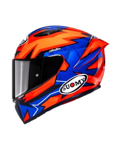 Suomy Integralhelm Track-1 Firestorm orange-blau-schwarz