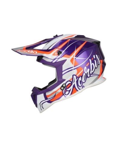 Acerbis Casco all-terrain Linear 22-06 bianco-viola-blu