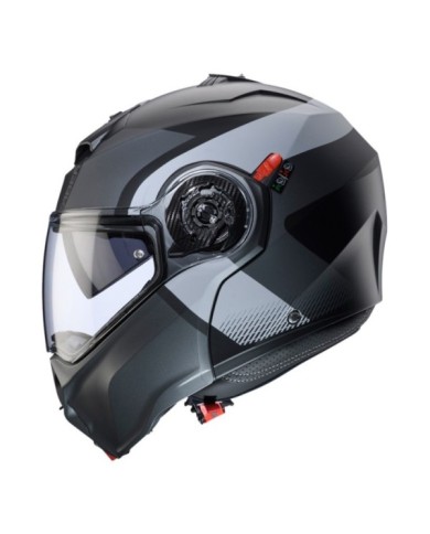 Caberg Klapphelm Duke Evo Indy matt schwarz-grau