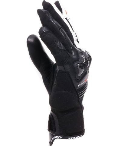 Guanto Dainese Reacto Carbon Court Donna nero-bianco-rosso