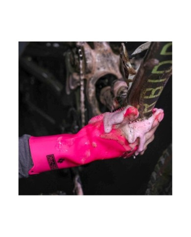 Muc-Off Guanti Deep Scrubber rosa S