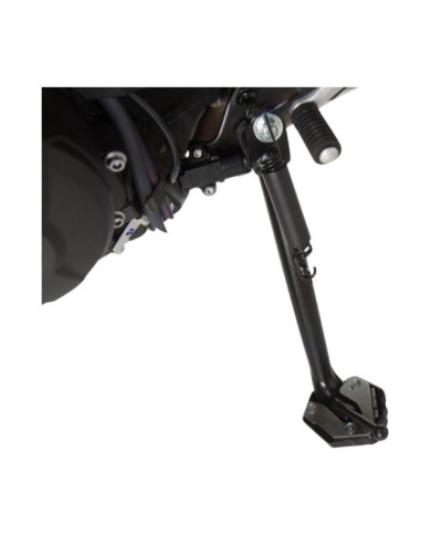 SW-MOTECH Piastra per cavalletto laterale nero-argento.