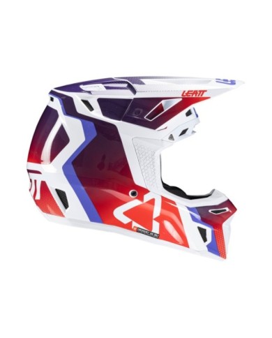 Leatt Helmet Kit Moto 8.5 V25 rouge-blanc-bleu