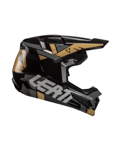 Leatt Casco Moto 2.5 V25 nero-marrone-bianco