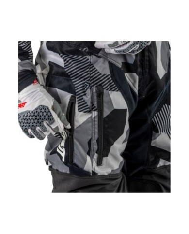 Leatt Pantaloni da moto 4.5 Enduro Forge grigio-nero-bianco