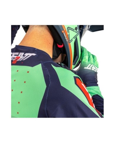 Leatt Jersey Moto 4.5 Lite V25 vert-gris-rouge
