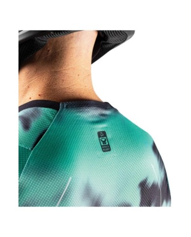 Leatt Maglia Moto 4.5 Lite V26 turchese-nero-bianco