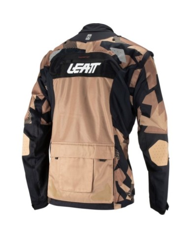 Leatt Jacket Moto 4.5 X-Flow Stone braun-schwarz-weiss