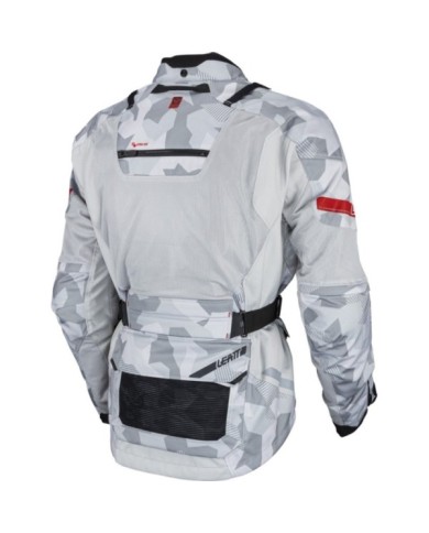 Leatt Adventure Giacca ADV FlowTour 7.5 V24 grigio acciaio-bianco-rosso