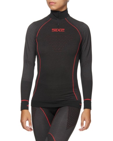 SIXS Funktionsshirt-langarm mit Zip Kragen Blazefit TS13W CU