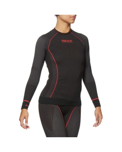 SIXS Funktionsshirt-langarm Blazefit TS2W CU schwarz-rot XS