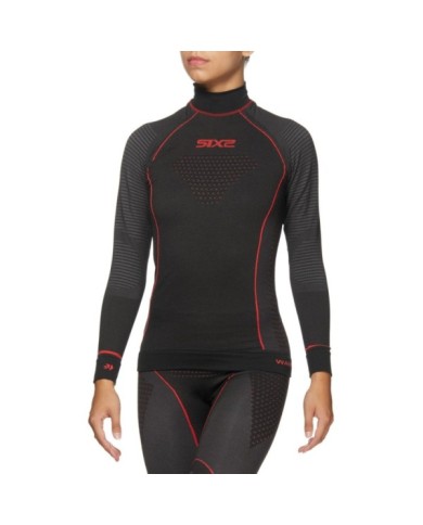 SIXS Funktionsshirt-langarm Blazefit TS3W schwarz-rot XS