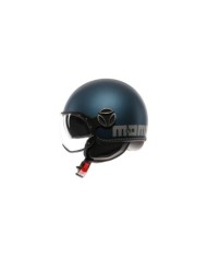 MOMODESIGN Casco jet FGTR Evo Matt blu-argento