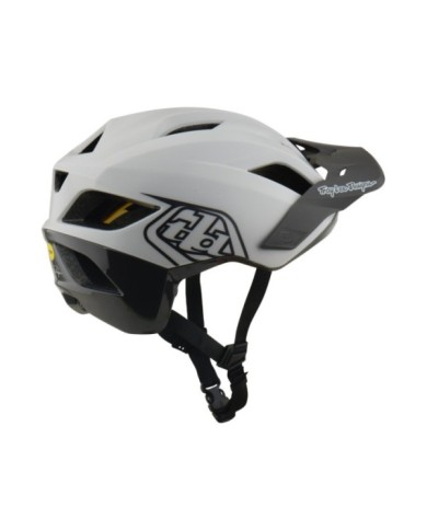 Troy Lee Designs Casco Flowline W Mips - Point bianco-nero XS