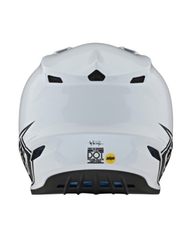 Troy Lee Designs SE4 Polyacrylite Helmet - Mono White weiss