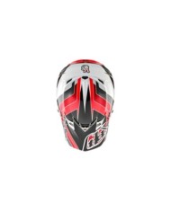 Troy Lee Designs SE4 Polyacrylite Helmet - Block gris-rouge