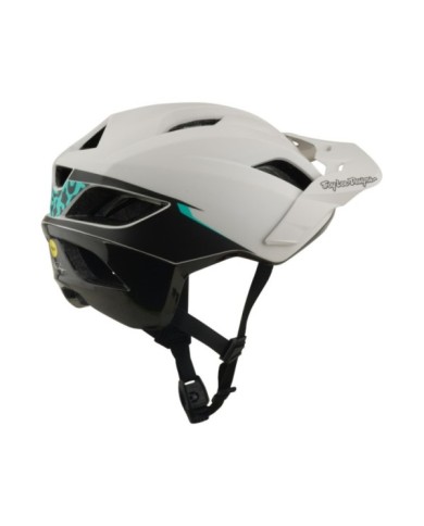 Troy Lee Designs Flowline Se Helmet W Mips - Stacks beige-turquoise XS