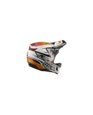 Troy Lee Designs Casco composito D4 W Mips - Lined Up bianco