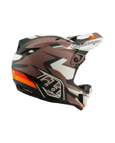 Troy Lee Designs Casco D4 Polyacrylite W Mips - Roamer marrone
