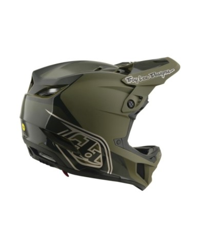 Troy Lee Designs Casco D4 Polyacrylite W Mips - Verde ombra