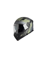iXS Casque Ouvrable Venture 1.0 noir-anthracite-olive mat