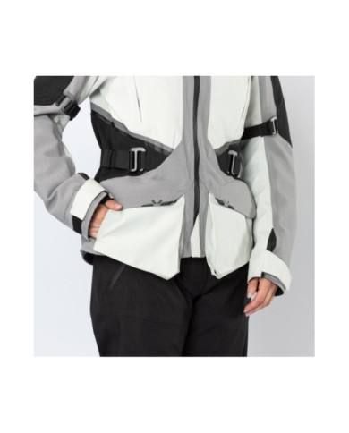 giacca laminata iXS Tourster-STX 1.0 da donna grigio chiaro