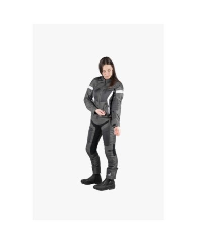 iXS Sport Dames Veste Trigonis-Air gris foncé-gris-blanc