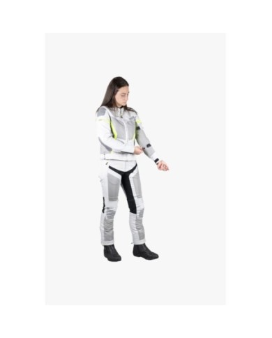 iXS Sport Damen Jacke Trigonis-Air hellgrau-grau-neon gelb