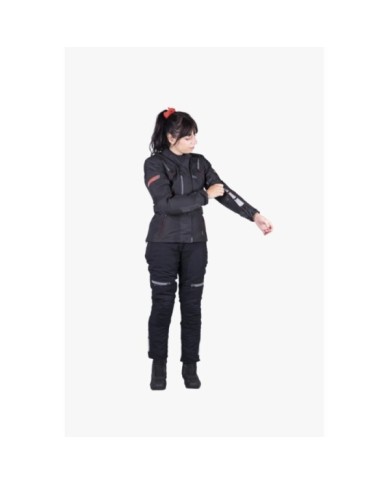 giacca iXS Tour Liz-ST donna nero-rosso