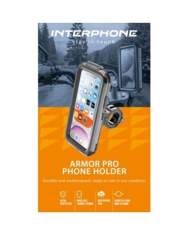 InterfonoINTERPHONE ArmorPro - Custodia universale grande - Custodia rigida da 6,5"