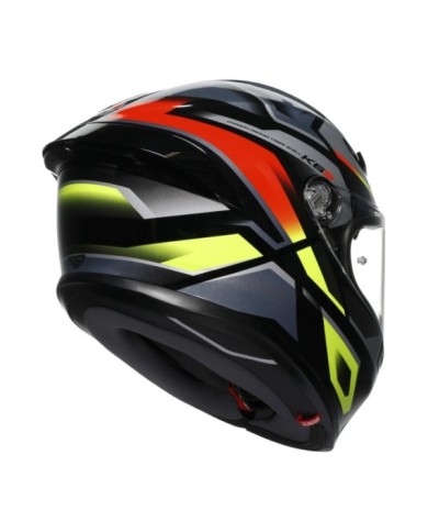 AGV Integralhelm K6 S Erazer schwarz-rot-gelb