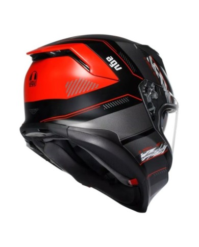AGV Casco integrale K7 Kyber nero-rosso