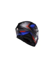 AGV Casque intégral K3 Striga noir mat bleu rouge